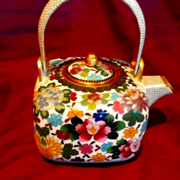 Inhaba Nanaho Other - Antique Cloisonne Millefluer Teapot Inhaba Nanaho